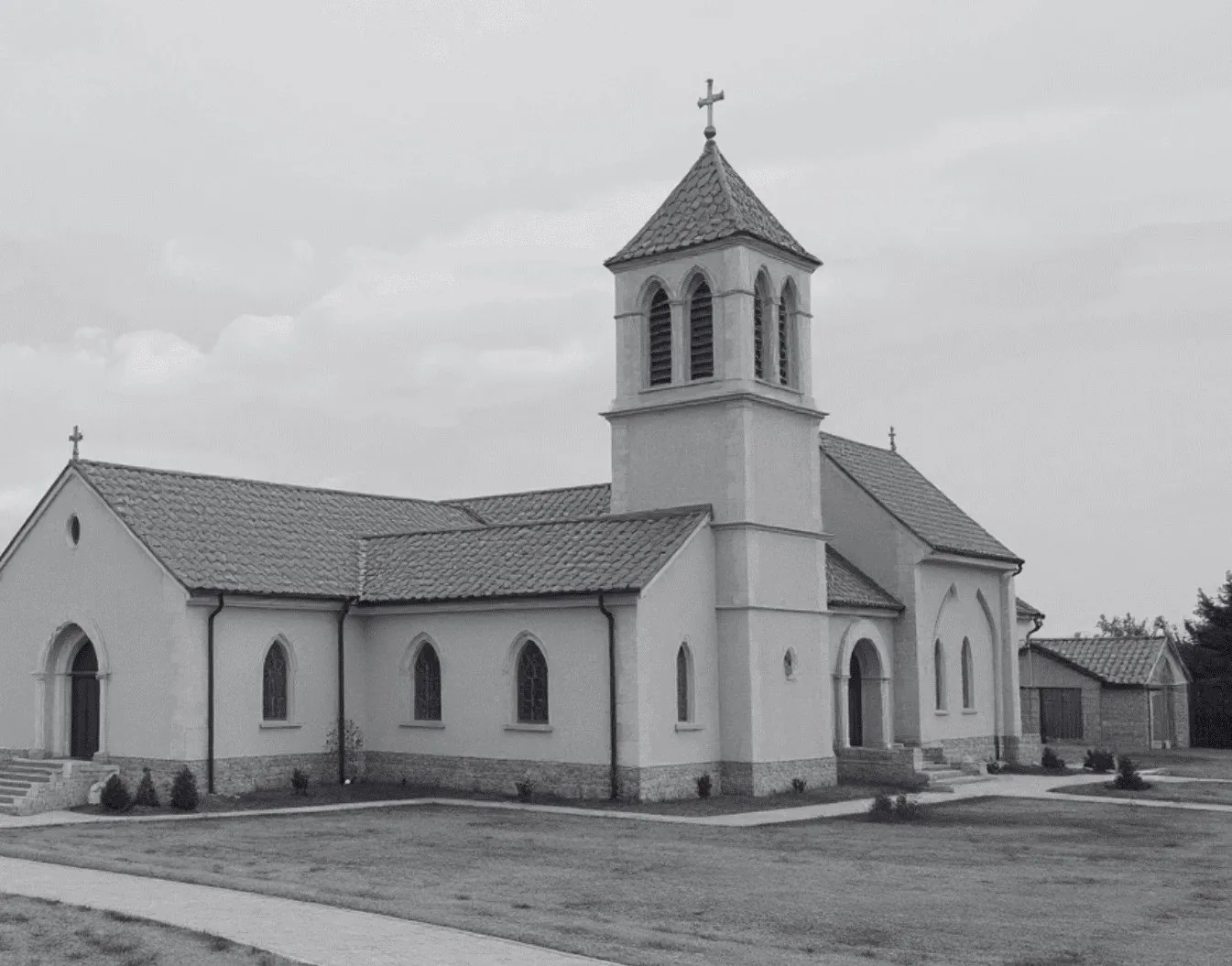 Igreja em área aberta